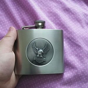 Stainless steel eagle flask